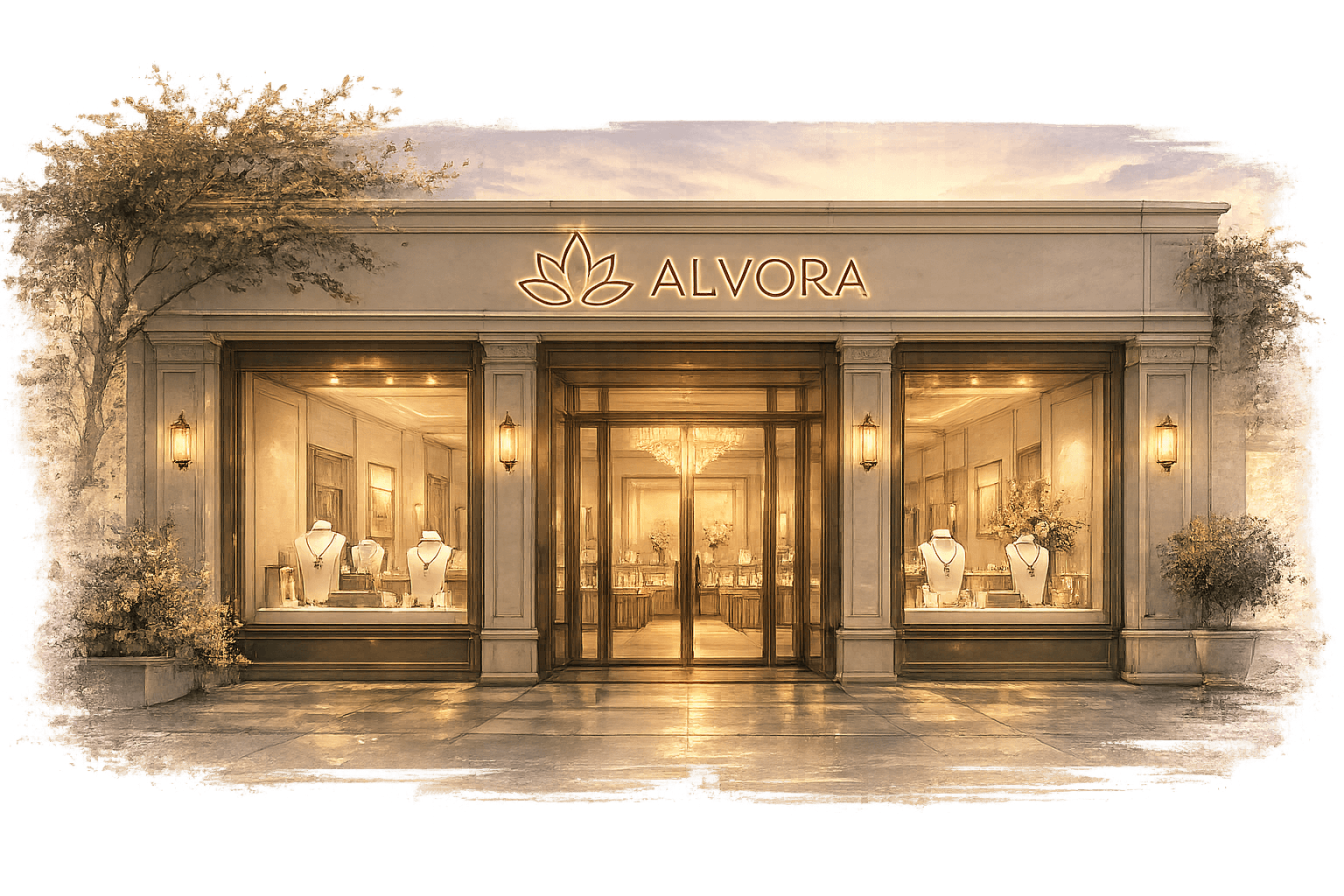 Alvora Jewellery flagship store in Gurugram
